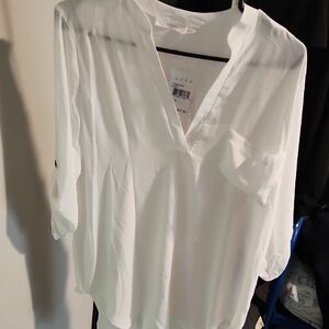 Lush Women's Classic White Blouse
